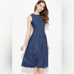 Veiisar lace sleeveless dress